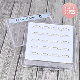 20PCS - Tiny Hoop Nose Rings