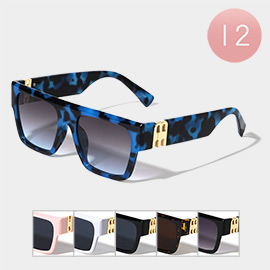 12PCS - Metal Tip Pointed Wayfarer Sunglasses