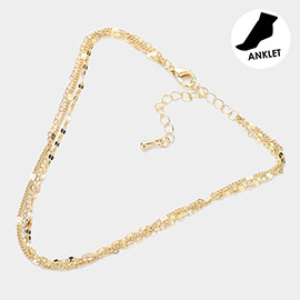Layered Chain Anklet