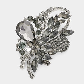 Crystal Rhinestone Bouquet Brooch / Pendant