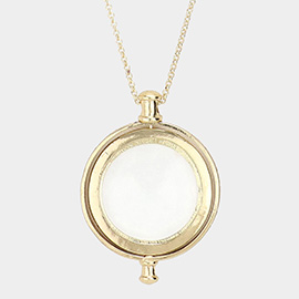 Revolving Magnifying Glass Pendant Necklace