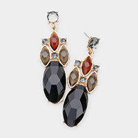 Exotic Glass Dangle Earrings