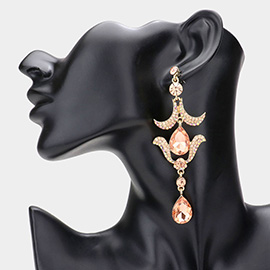 Regal Temple Droplet Earrings