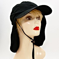 Sun Protection Cap Hat With Flap Neck Cover
