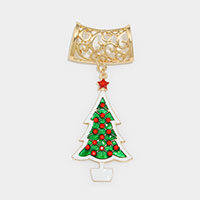 Christmas Tree Scarf Ring