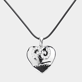 Cancer- Zodiac Heart Layered Pendant Necklace