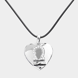 Libra - Zodiac Heart Layered Pendant Necklace