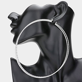 5 Inch Oversized Metal Hoop Earrings