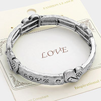 Love Message Stretch Bracelet