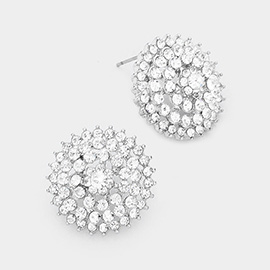 Bloom Crystal Rhinestone Stud Earrings