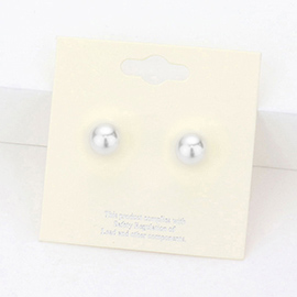 8mm Pearl stud earrings
