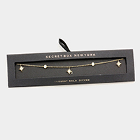 Secret Box _ 14K Gold Dipped CZ North Star Necklace