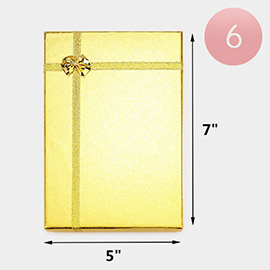 6PCS - Simple Bow Deco Rectangle Gift Boxes