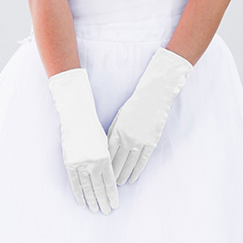 Dressy Satin Wedding Gloves