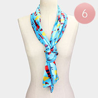 6PCS - Lighthouse Anchor Pattern Printed Scarves