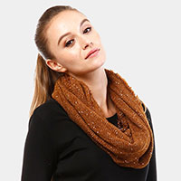 Solid Boucle Infinity Scarf