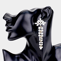 Crystal Marquise Drop Evening Earrings