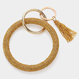 Multi Bead Statement Tassel Key Ring /Bracelet