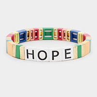 Hope Lego Color Block Stretch Bracelet