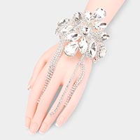 Crystal Rhinestone Fringe Multi Function Evening Arm Cuff  Bracelet 