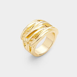 Brass Metal Wide Ring