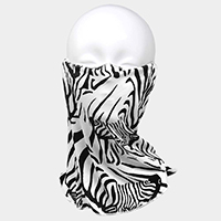 Zebra Print Face Tube Mask / Scarf