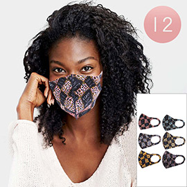12PCS - Black Lives Matter Leopard Print Fashion Masks