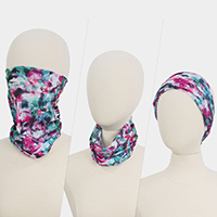 Abstract Pattern Multi Use Face Covering / Head Wear / Scarf
