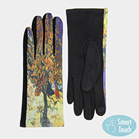 Mulberry Tree Print Smart Touch Gloves
