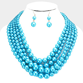 5Row Strand Pearl Necklace