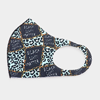 Black Lives Matter Leopard Print Fashion Mask