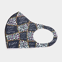 Black Lives Matter Leopard Print Fashion Mask