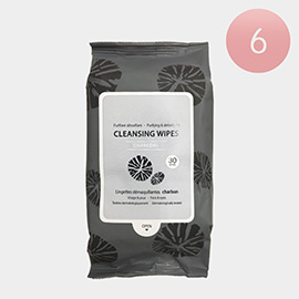 6PCS - Charcoal Cleansing Wipes