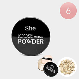 6PCS - Banana Loose Mineral Powders