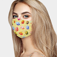 Easter Egg Print Fashion Mask