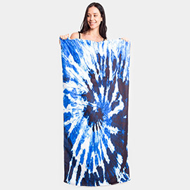 Tie Dye Print Beach Towel and Tote Bag