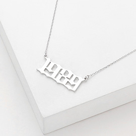 1989 White Gold Dipped Birth Year Pendant Necklace