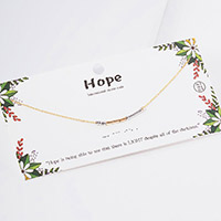 HOPE Morse Code Pendant Necklace