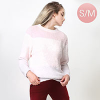 Color Block Soft Loungewear Sweater Top