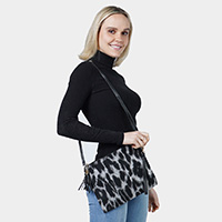Leopard Patterned Crossbody / Clutch Bag
