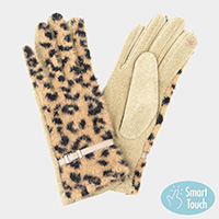 Leopard Patterned Smart Gloves