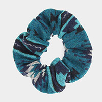 Western Patterned Scrunchie Hair Band