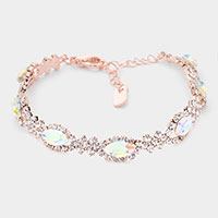 Marquise Stone Accented Evening Bracelet