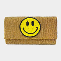 Beaded Smile Clutch / Crossbody Bag