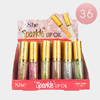 36PCS - Sparkle Lip Oils