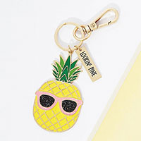 Enamel Pineapple Keychain