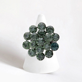 Bubble Stone Cluster Stretch Ring