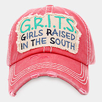 G.R.I.T.S Message Vintage Baseball Cap