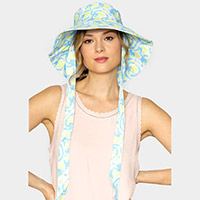 Watercolored Chin Tie Bucket Hat