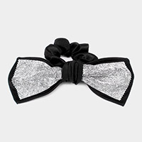 Oversized Flexible Bling Bow Scrunchie Hair Band